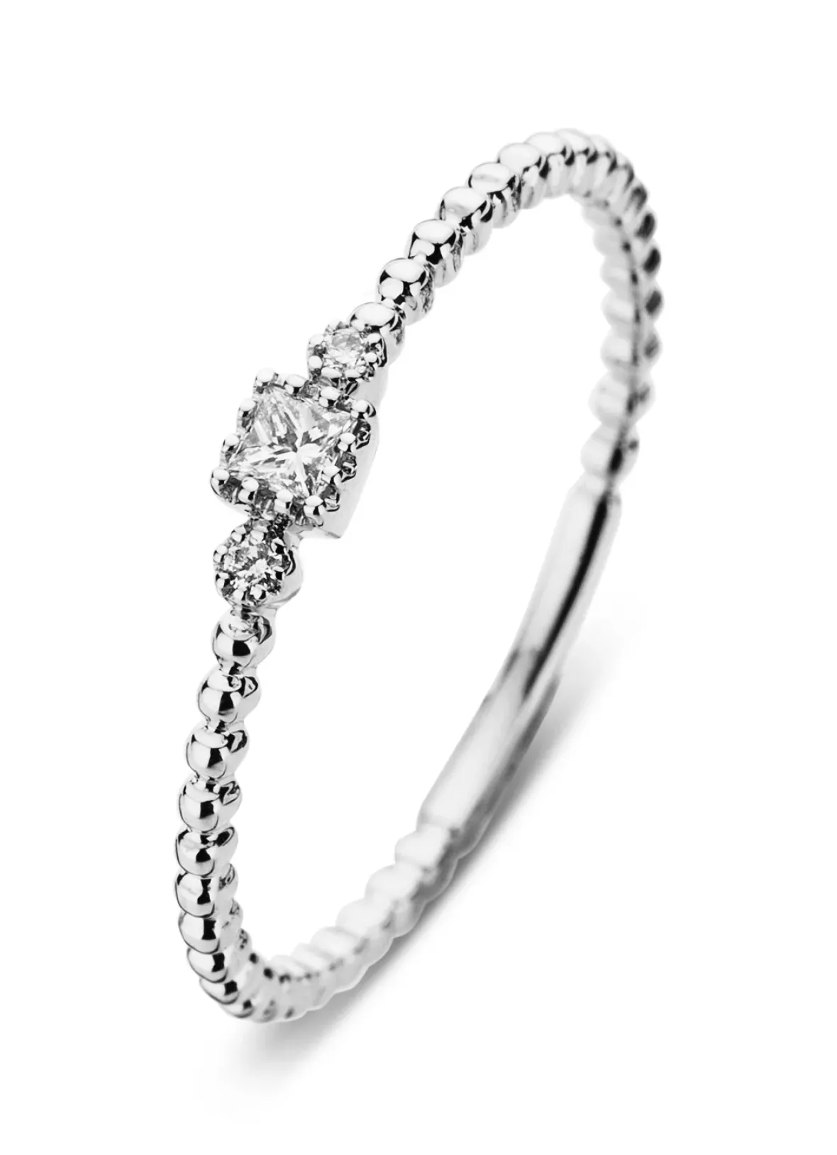 Diamond Point Witgouden Ringen|Diamanten Ringen<Witgouden ring, 0.07 ct diamant, Joy