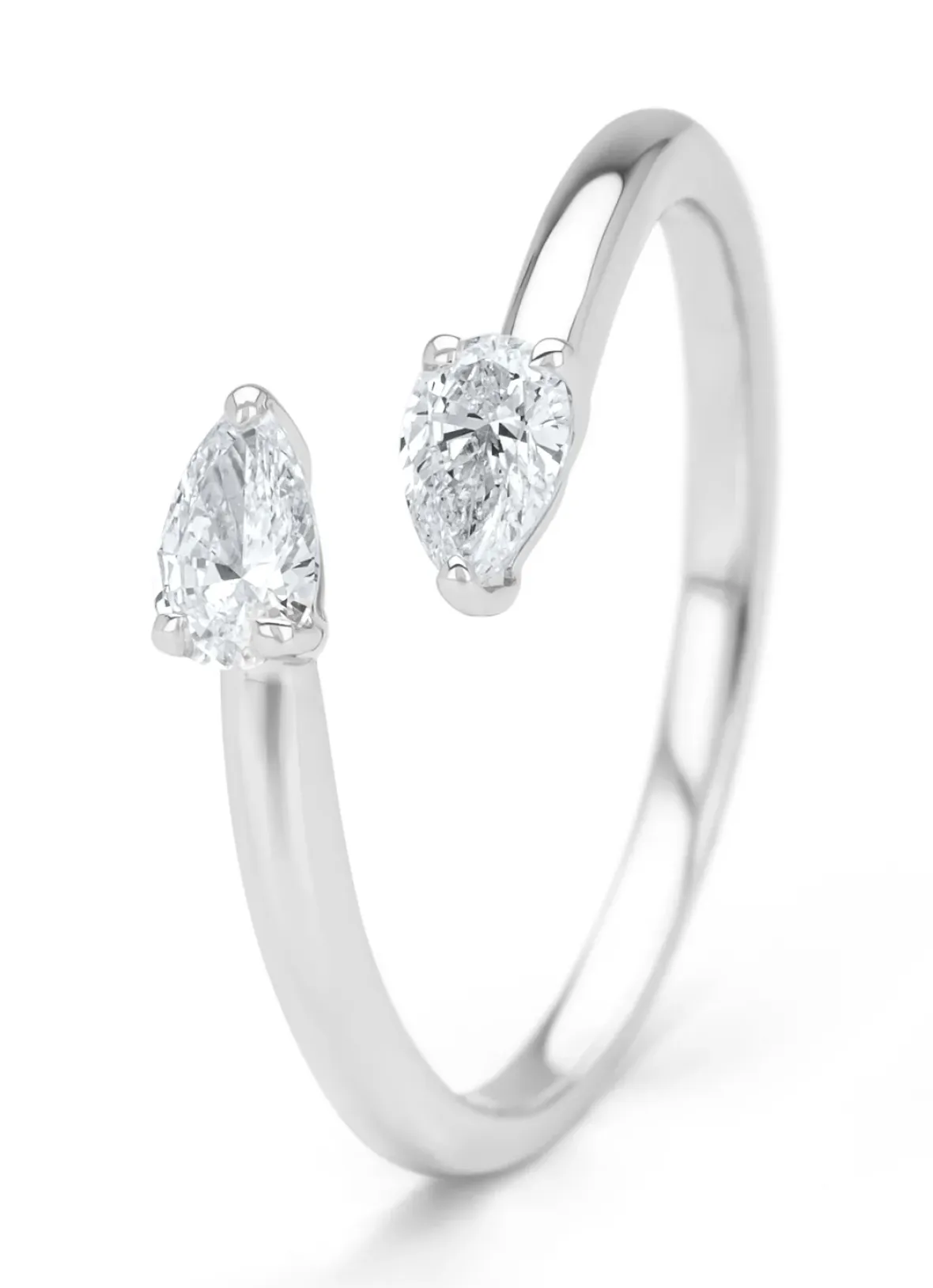 Diamond Point Witgouden Ringen|Diamanten Ringen<Witgouden ring, 0.37 ct diamant, La Dolce Vita