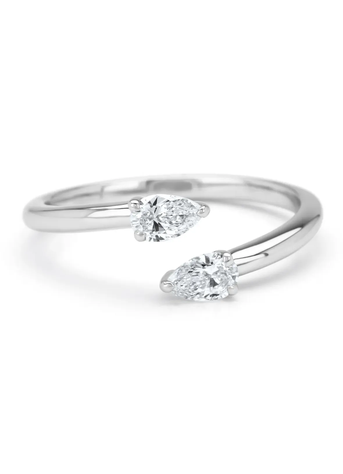 Diamond Point Witgouden Ringen|Diamanten Ringen<Witgouden ring, 0.37 ct diamant, La Dolce Vita