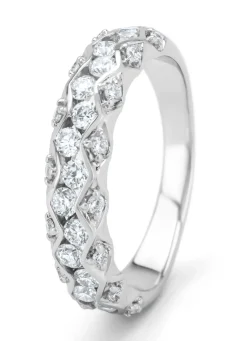 Diamond Point Witgouden Ringen|Diamanten Ringen<Witgouden ring, 0.73 ct diamant, Majestic