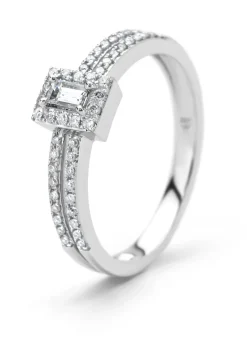 Diamond Point Witgouden Ringen|Diamanten Ringen<Witgouden ring, 0.26 ct diamant, Petite Romance