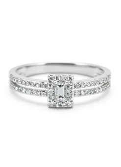 Diamond Point Witgouden Ringen|Diamanten Ringen<Witgouden ring, 0.26 ct diamant, Petite Romance