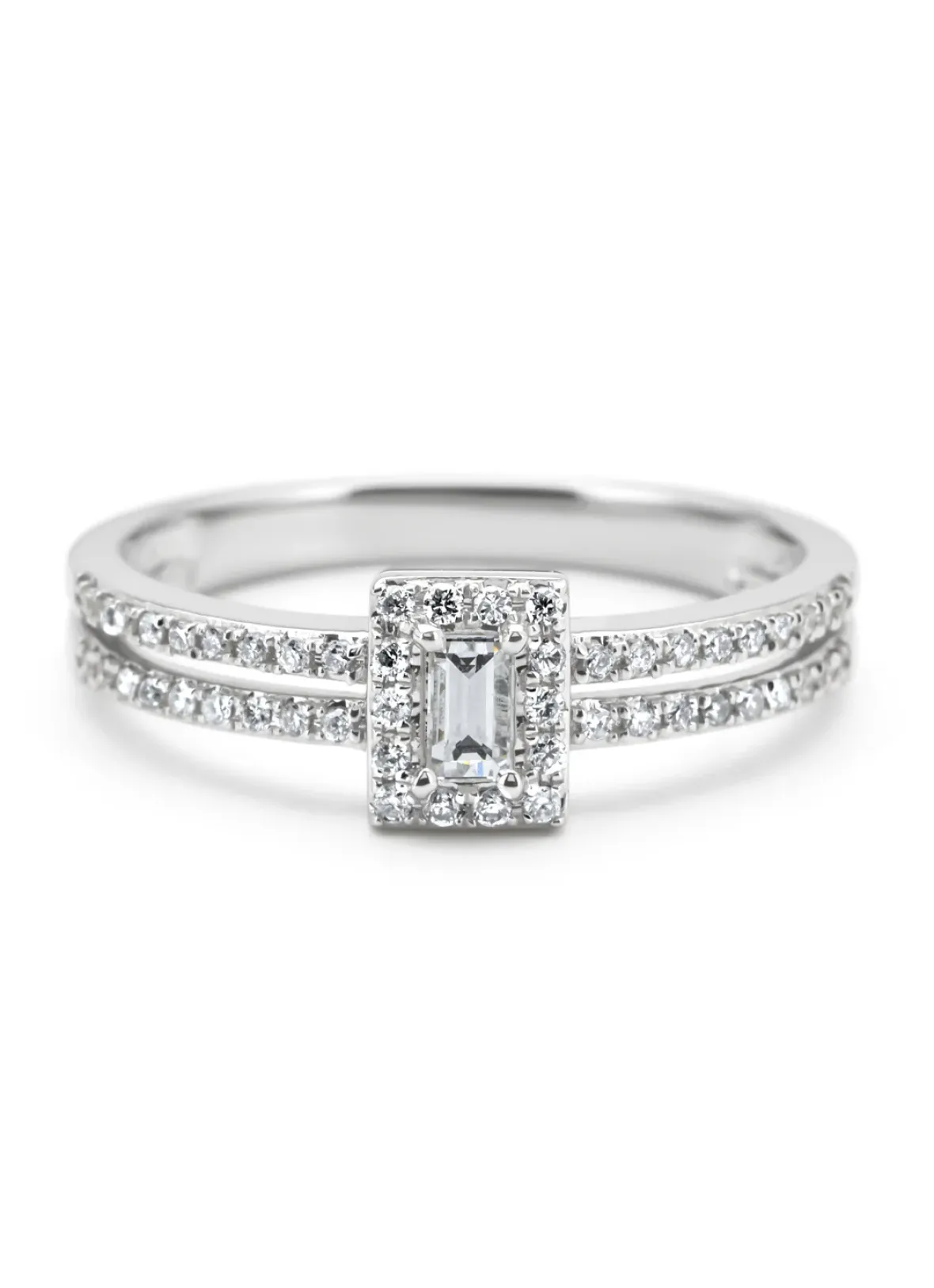 Diamond Point Witgouden Ringen|Diamanten Ringen<Witgouden ring, 0.26 ct diamant, Petite Romance