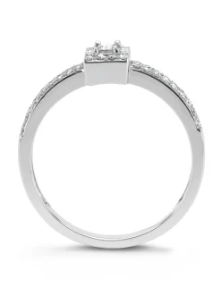 Diamond Point Witgouden Ringen|Diamanten Ringen<Witgouden ring, 0.26 ct diamant, Petite Romance