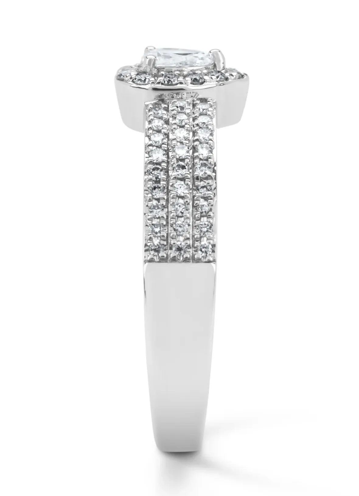 Diamond Point Witgouden Ringen|Diamanten Ringen<Witgouden ring, 0.35 ct diamant, Petite Romance