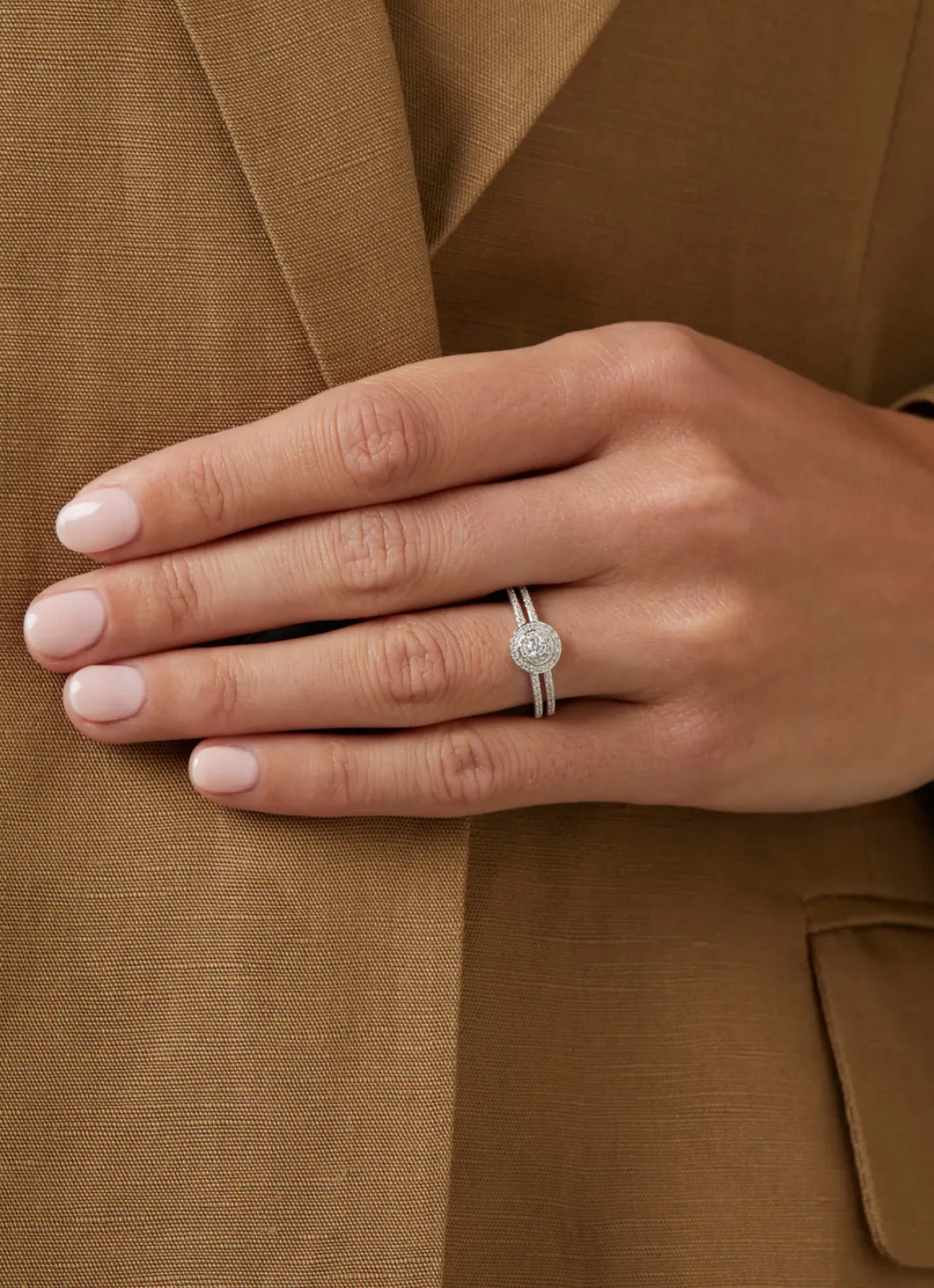 Diamond Point Witgouden Ringen|Diamanten Ringen<Witgouden ring, 0.28 ct diamant, Petite Romance