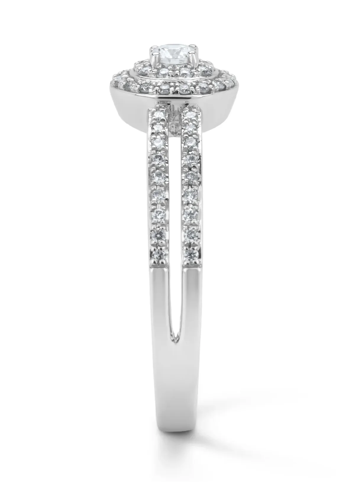 Diamond Point Witgouden Ringen|Diamanten Ringen<Witgouden ring, 0.28 ct diamant, Petite Romance