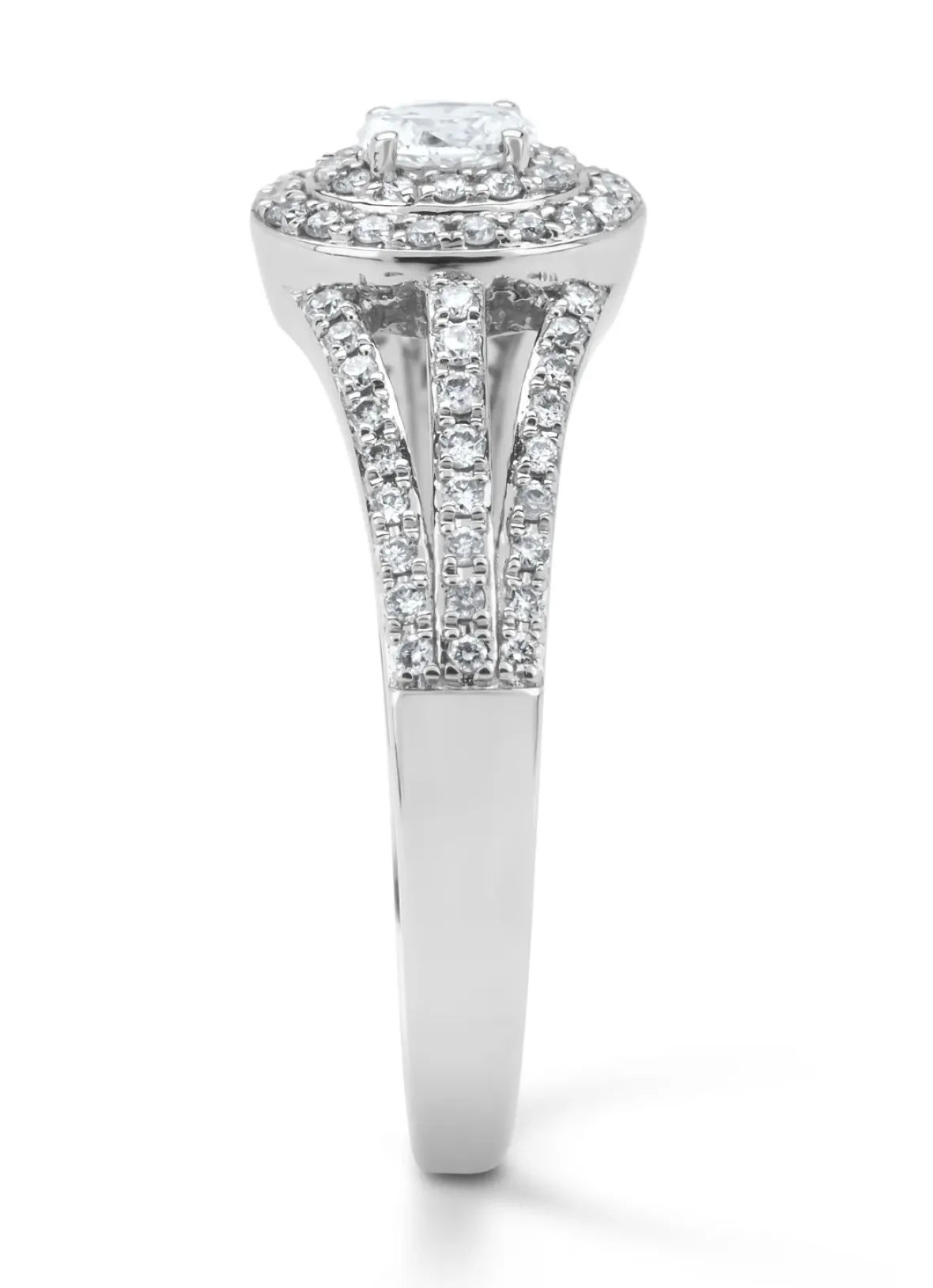 Diamond Point Witgouden Ringen|Diamanten Ringen<Witgouden ring, 0.38 ct diamant, Petite Romance