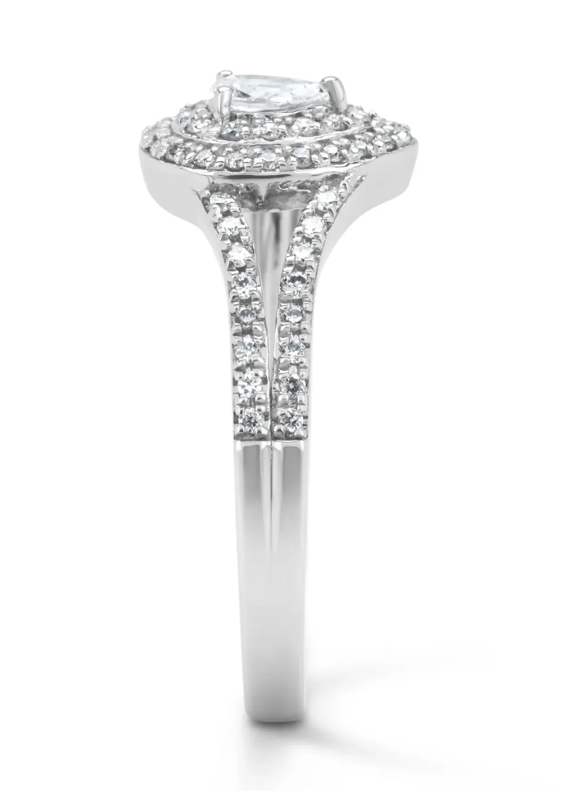 Diamond Point Witgouden Ringen|Diamanten Ringen<Witgouden ring, 0.32 ct diamant, Petite Romance