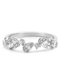 Diamond Point Witgouden Ringen|Diamanten Ringen<Witgouden ring, 0.37 ct diamant, Petite Romance