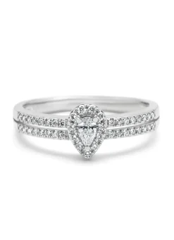 Diamond Point Witgouden Ringen|Diamanten Ringen<Witgouden ring, 0.25 ct diamant, Petite Romance