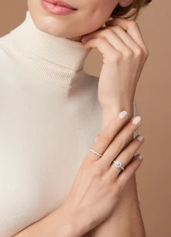 Diamond Point Witgouden Ringen|Diamanten Ringen<Witgouden ring, 0.40 ct diamant, Since 1904