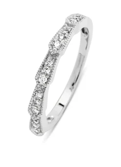 Diamond Point Witgouden Ringen|Diamanten Ringen<Witgouden ring, 0.14 ct diamant, Since 1904