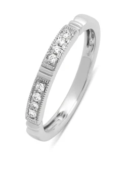 Diamond Point Witgouden Ringen|Diamanten Ringen<Witgouden ring, 0.09 ct diamant, Since 1904