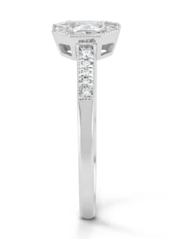 Diamond Point Witgouden Ringen|Diamanten Ringen<Witgouden ring, 0.55 ct diamant, Since 1904