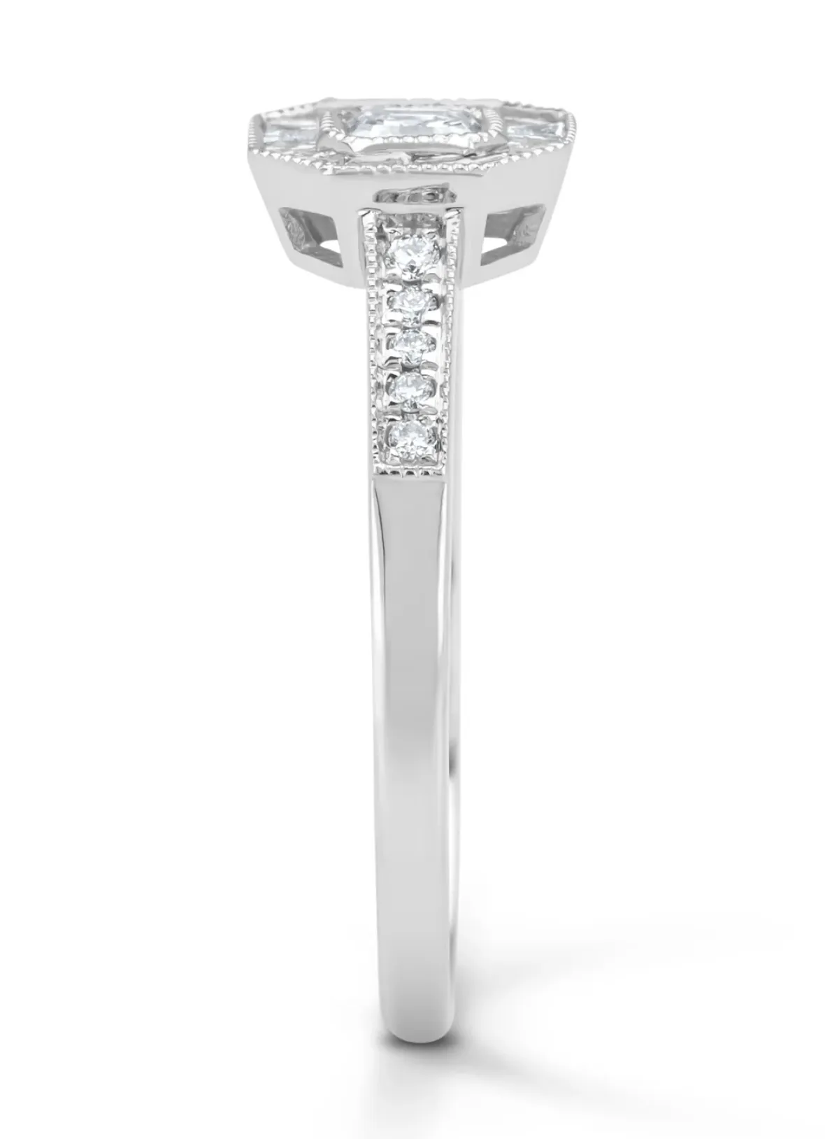 Diamond Point Witgouden Ringen|Diamanten Ringen<Witgouden ring, 0.55 ct diamant, Since 1904