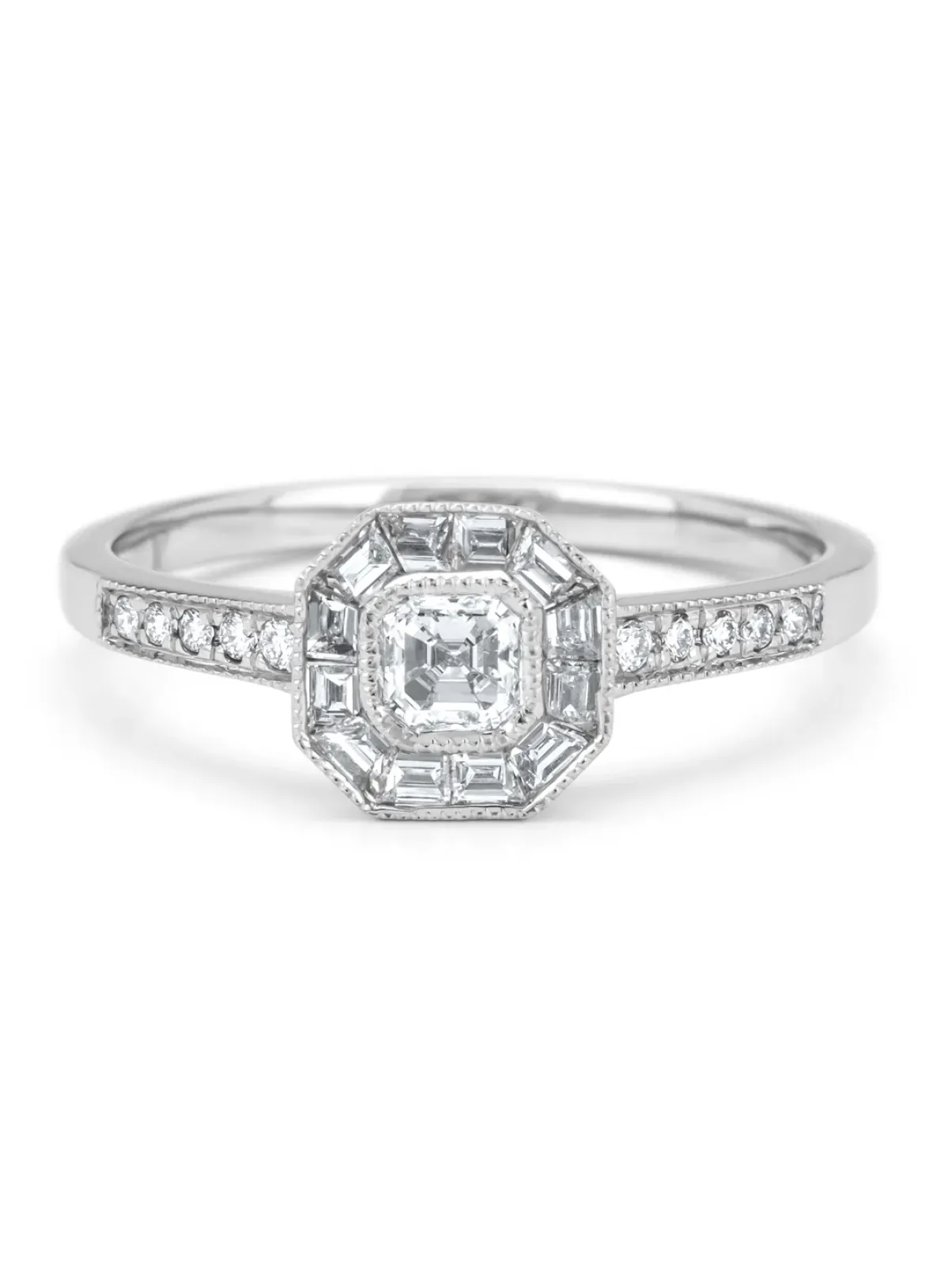 Diamond Point Witgouden Ringen|Diamanten Ringen<Witgouden ring, 0.55 ct diamant, Since 1904