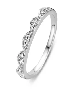 Diamond Point Witgouden Ringen|Diamanten Ringen<Witgouden ring, 0.10 ct diamant, Since 1904