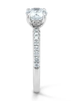Diamond Point Witgouden Ringen|Diamanten Ringen<Witgouden ring, 1.25 ct diamant, Solitair