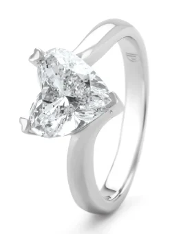 Diamond Point Witgouden Ringen|Diamanten Ringen<Witgouden ring, 2.15 ct diamant, Solitair