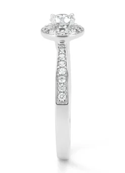 Diamond Point Witgouden Ringen|Diamanten Ringen<Witgouden ring, 0.46 ct diamant, Solitair