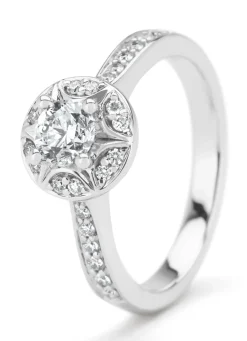 Diamond Point Witgouden Ringen|Diamanten Ringen<Witgouden ring, 0.71 ct diamant, Solitair