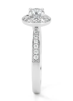 Diamond Point Witgouden Ringen|Diamanten Ringen<Witgouden ring, 0.71 ct diamant, Solitair