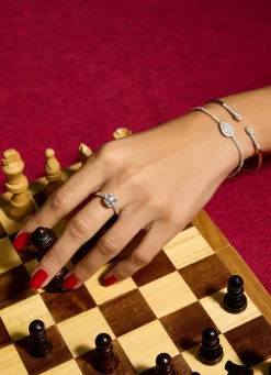 Diamond Point Witgouden Ringen|Diamanten Ringen<Witgouden ring, 0.71 ct diamant, Solitair