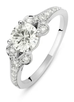 Diamond Point Witgouden Ringen|Verlovingsringen<Witgouden ring, 1.35 ct diamant, Solitair