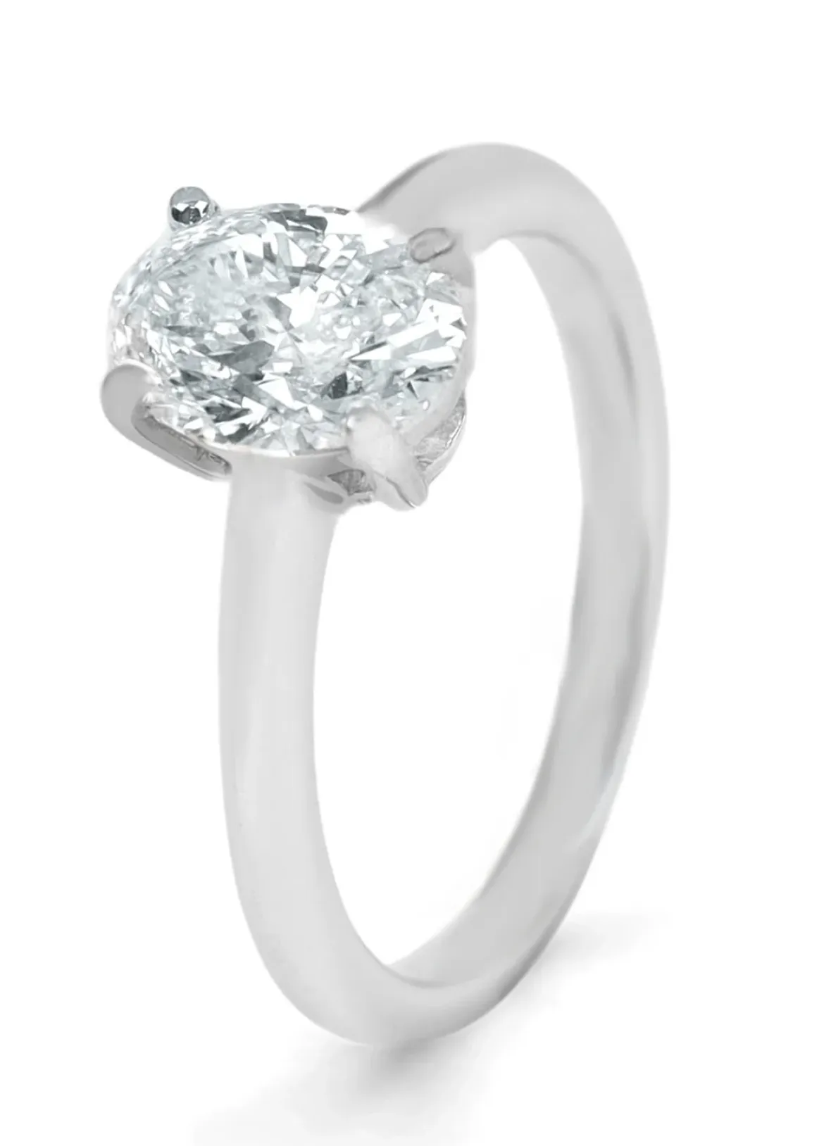 Diamond Point Witgouden Ringen|Diamanten Ringen<Witgouden ring, 1.20 ct diamant, Solitair