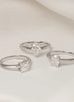Diamond Point Witgouden Ringen|Diamanten Ringen<Witgouden ring, 1.20 ct diamant, Solitair