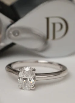 Diamond Point Witgouden Ringen|Diamanten Ringen<Witgouden ring, 1.20 ct diamant, Solitair
