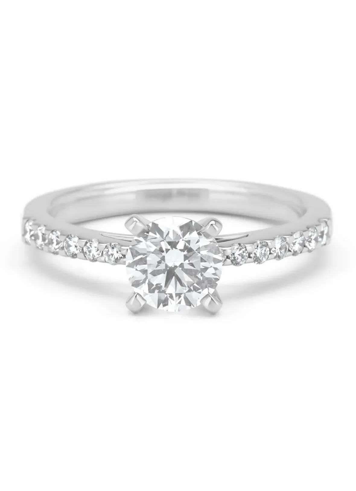 Diamond Point Witgouden Ringen<Witgouden ring, 1.25 ct diamant, Solitair