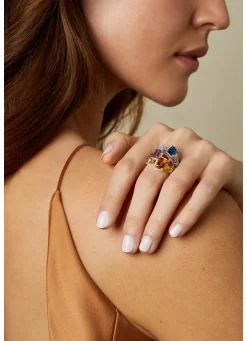 Diamond Point Witgouden Ringen|Ringen Met Kleurstenen<Witgouden ring, 1.76 ct london topaas, Gallery
