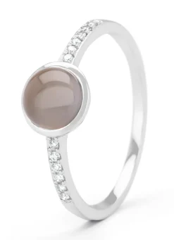 Diamond Point Witgouden Ringen|Ringen Met Kleurstenen<Witgouden ring, 0.96 ct maansteen, Little Drops