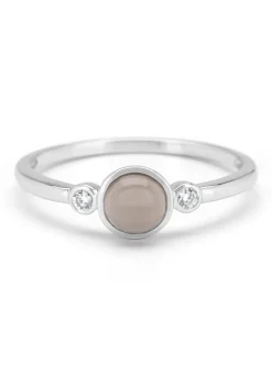 Diamond Point Witgouden Ringen|Ringen Met Kleurstenen<Witgouden ring, 0.58 ct maansteen, Little Drops