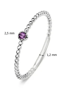 Diamond Point Witgouden Ringen|Ringen Met Kleurstenen<Witgouden ring, 0.04 ct paarse amethist, Joy