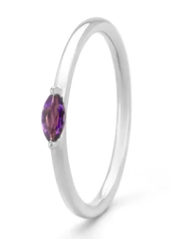 Diamond Point Witgouden Ringen|Ringen Met Kleurstenen<Witgouden ring, 0.11 ct paarse amethist, Joy