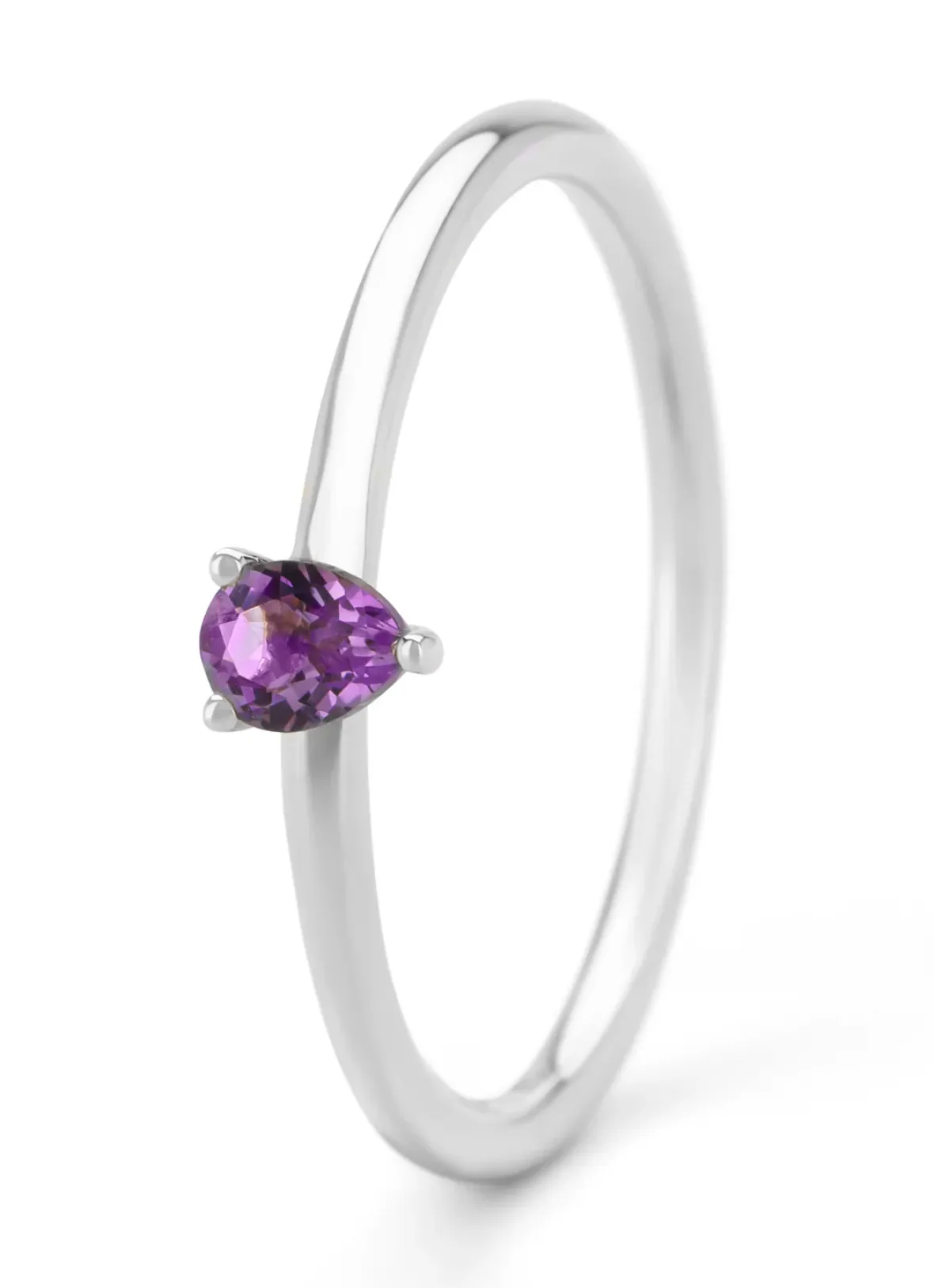 Diamond Point Witgouden Ringen|Ringen Met Kleurstenen<Witgouden ring, 0.13 ct paarse amethist, Joy