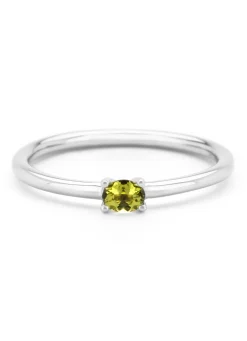 Diamond Point Witgouden Ringen|Ringen Met Kleurstenen<Witgouden ring, 0.19 ct peridoot, Joy