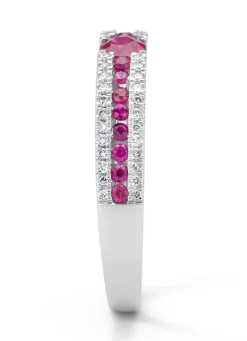 Diamond Point Witgouden Ringen|Ringen Met Kleurstenen<Witgouden ring, 0.38 ct robijn, Majestic