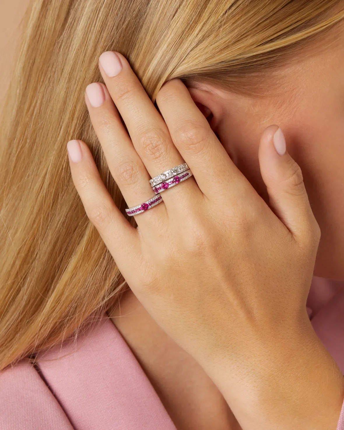 Diamond Point Witgouden Ringen|Ringen Met Kleurstenen<Witgouden ring, 0.72 ct robijn, Majestic