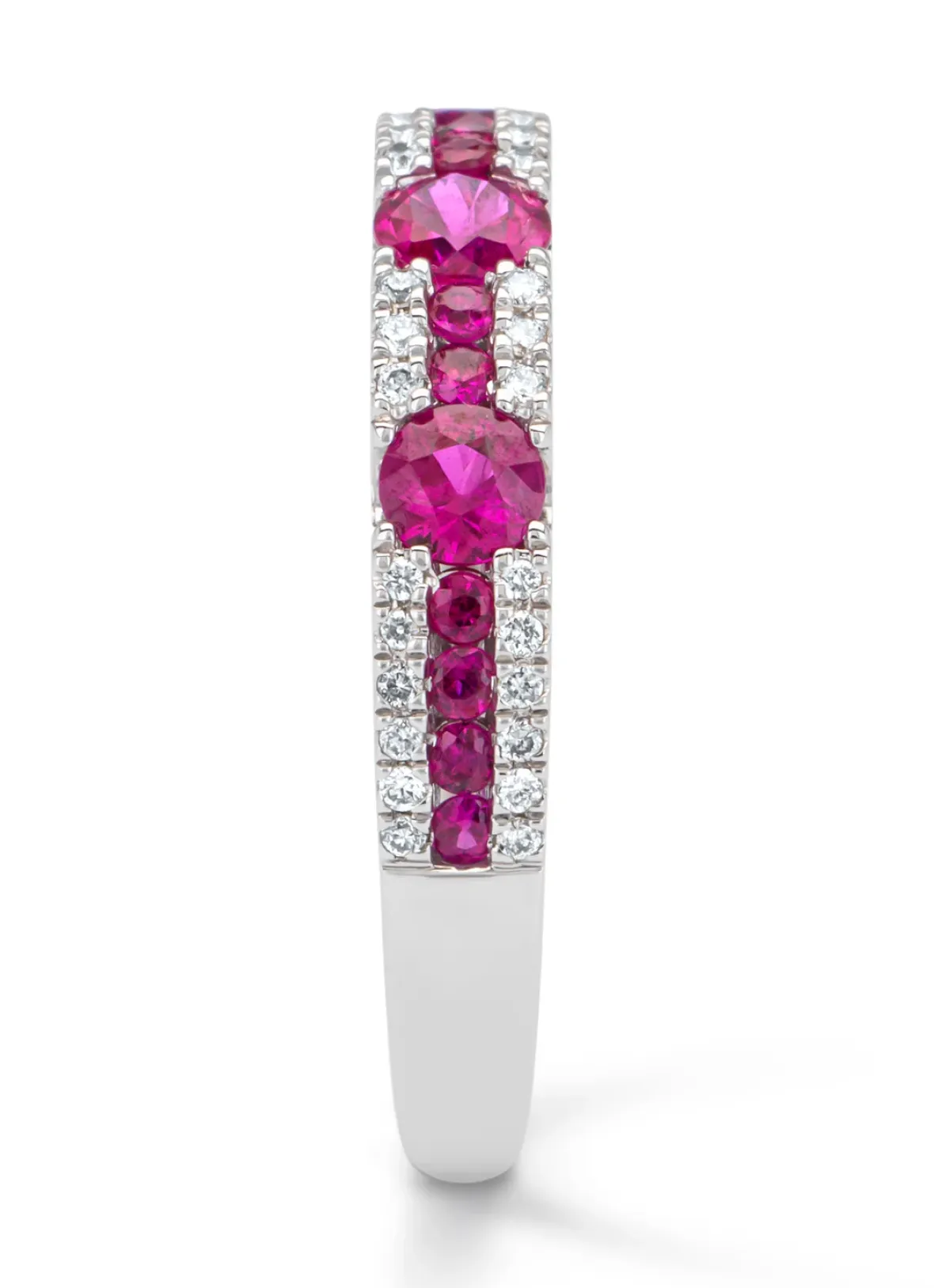 Diamond Point Witgouden Ringen|Ringen Met Kleurstenen<Witgouden ring, 0.72 ct robijn, Majestic