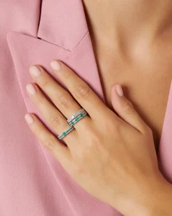 Diamond Point Witgouden Ringen|Ringen Met Smaragd<Witgouden ring, 0.57 ct smaragd, Majestic