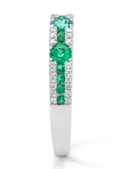 Diamond Point Witgouden Ringen|Ringen Met Smaragd<Witgouden ring, 0.57 ct smaragd, Majestic