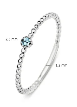 Diamond Point Witgouden Ringen|Ringen Met Kleurstenen<Witgouden ring, 0.04 ct topaas, Joy