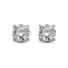Diamond Point Solitair C|Solitair Classic<Witgouden solitair oorstekers, 0.24 ct diamant, Groeibriljant