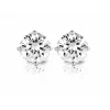 Diamond Point Solitair C|Solitair Classic<Witgouden solitair oorstekers, 0.60 ct diamant, Groeibriljant