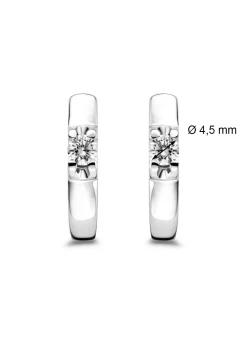 Diamond Point Solitair C|Groeibriljant Oorsieraden<Witgouden solitair oorstekers, 0.64 ct diamant, Groeibriljant