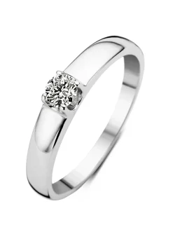 Diamond Point Solitair C|Groeibriljant Ringen<Witgouden solitairring, 0.23 ct diamant, Groeibriljant